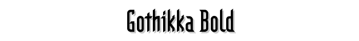 Gothikka Bold font